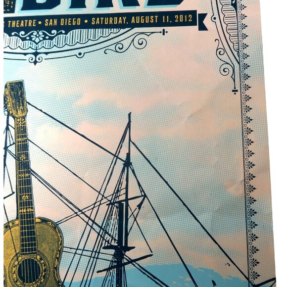 Andrew Bird 2012 San Diego Poster – Stavis Seiberling Art S/N Serigraph 18x24 - Picture 7 of 11